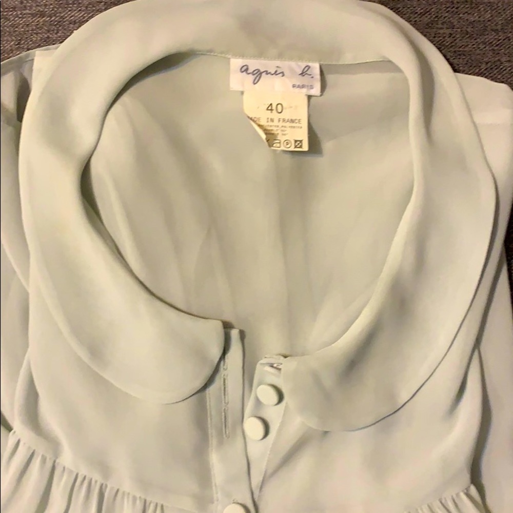 Sheer grey blouse